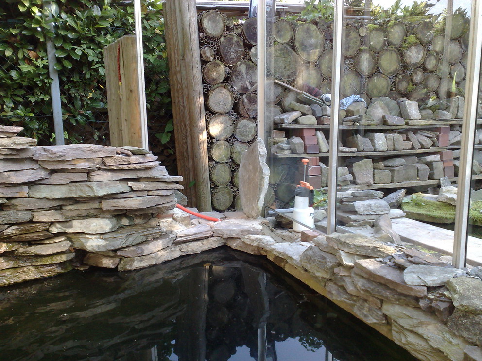 Wasserfall im Gewächshaus